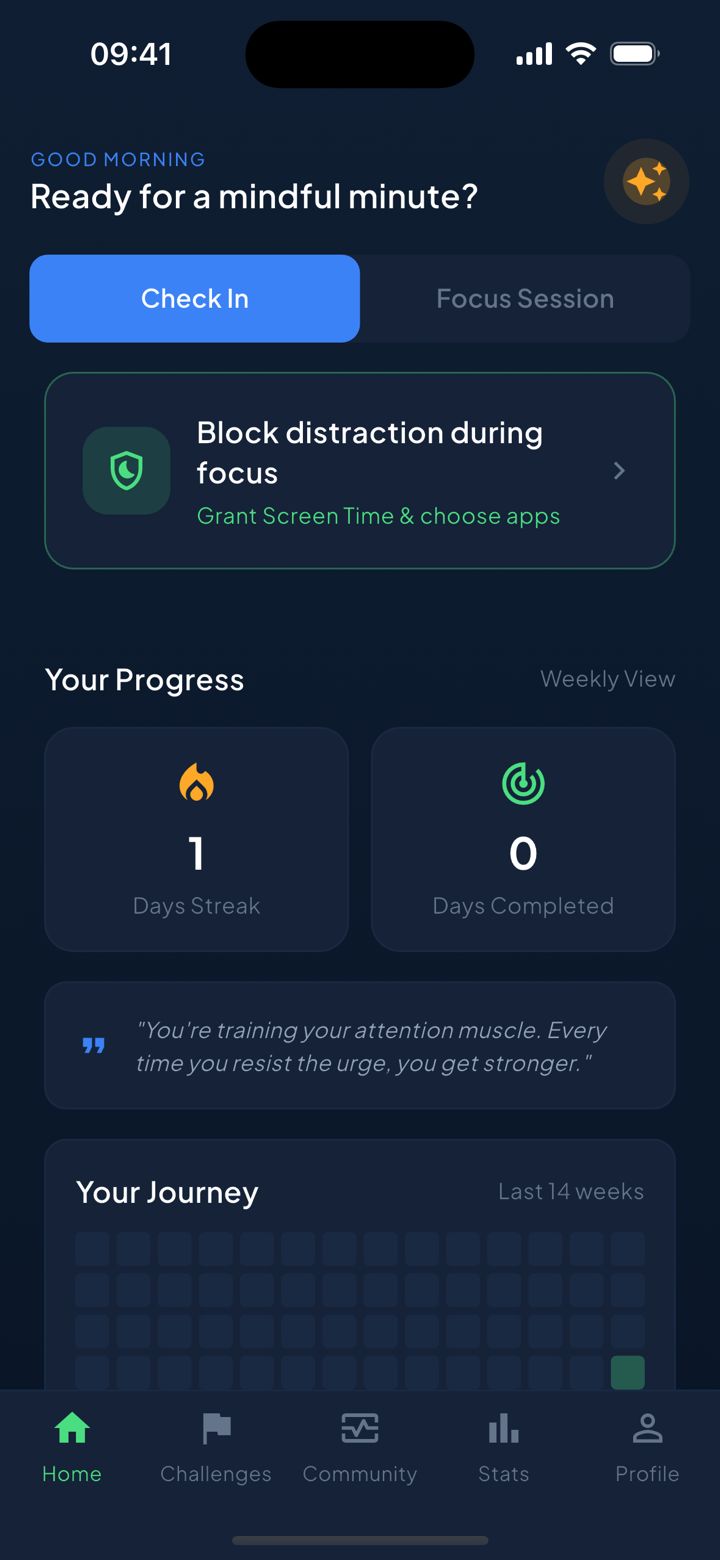Unscrol screen time dashboard